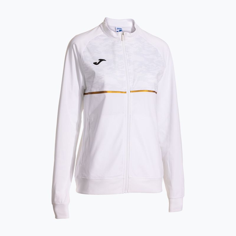 Dámska bežecká mikina Joma Record III Full Zip biela