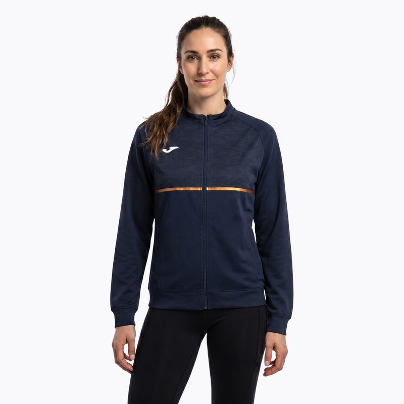 Dámska bežecká mikina Joma Record III Full Zip navy