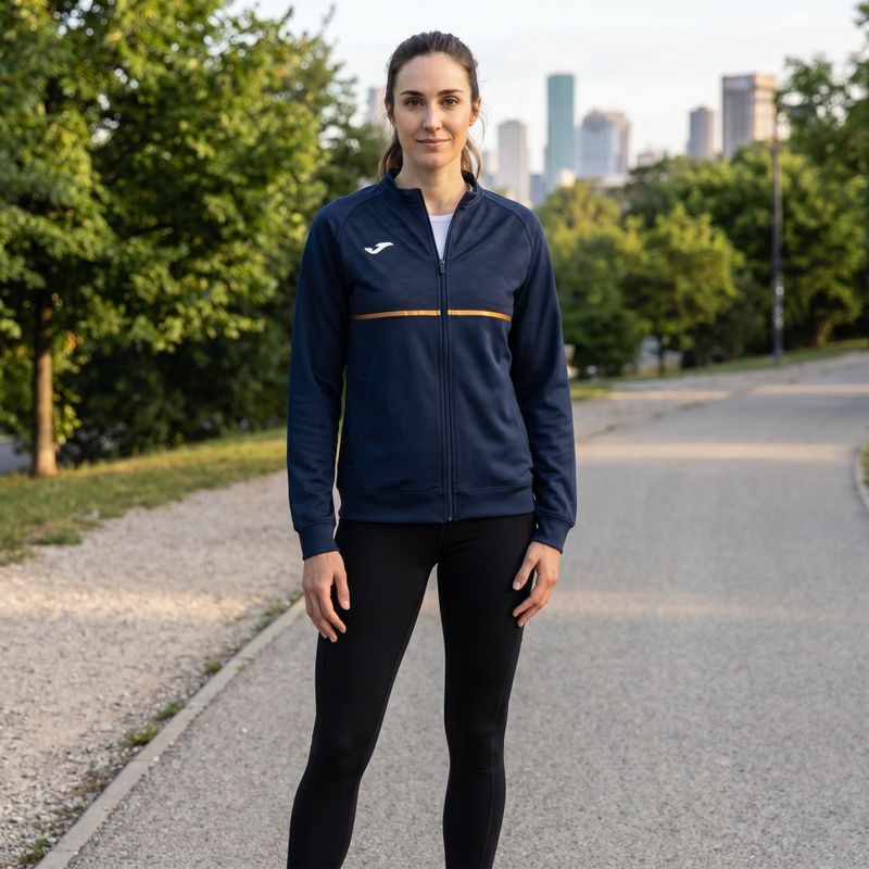 Dámska bežecká mikina Joma Record III Full Zip navy 5