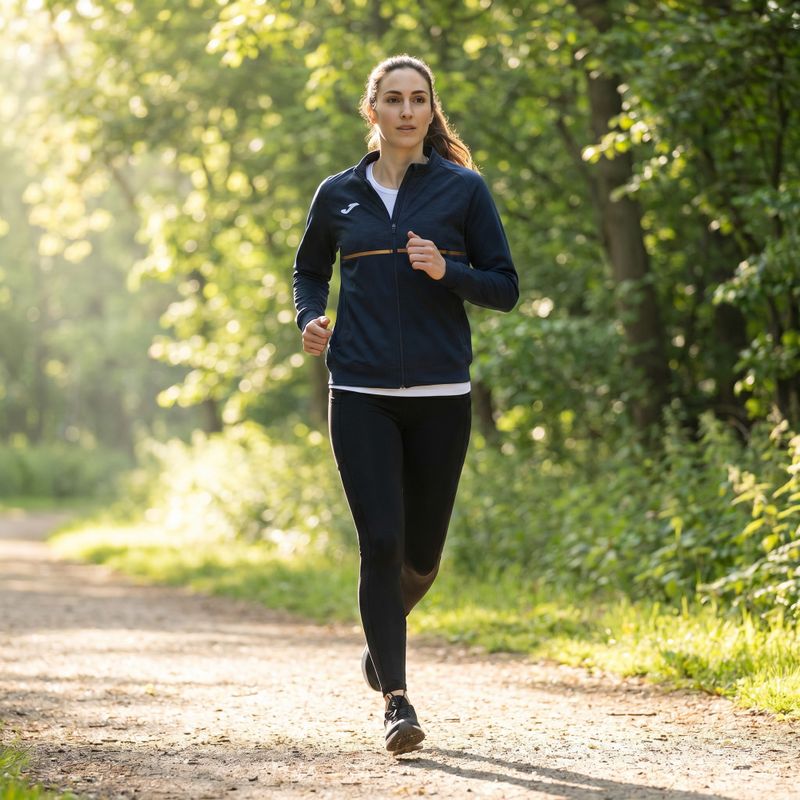 Dámska bežecká mikina Joma Record III Full Zip navy 6