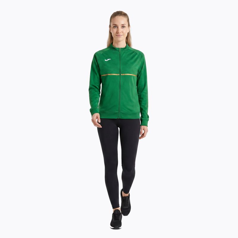 Dámska bežecká mikina Joma Record III Full Zip green 2