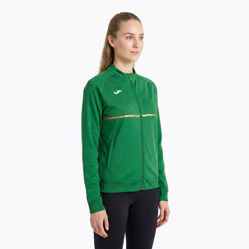 Dámska bežecká mikina Joma Record III Full Zip green 3