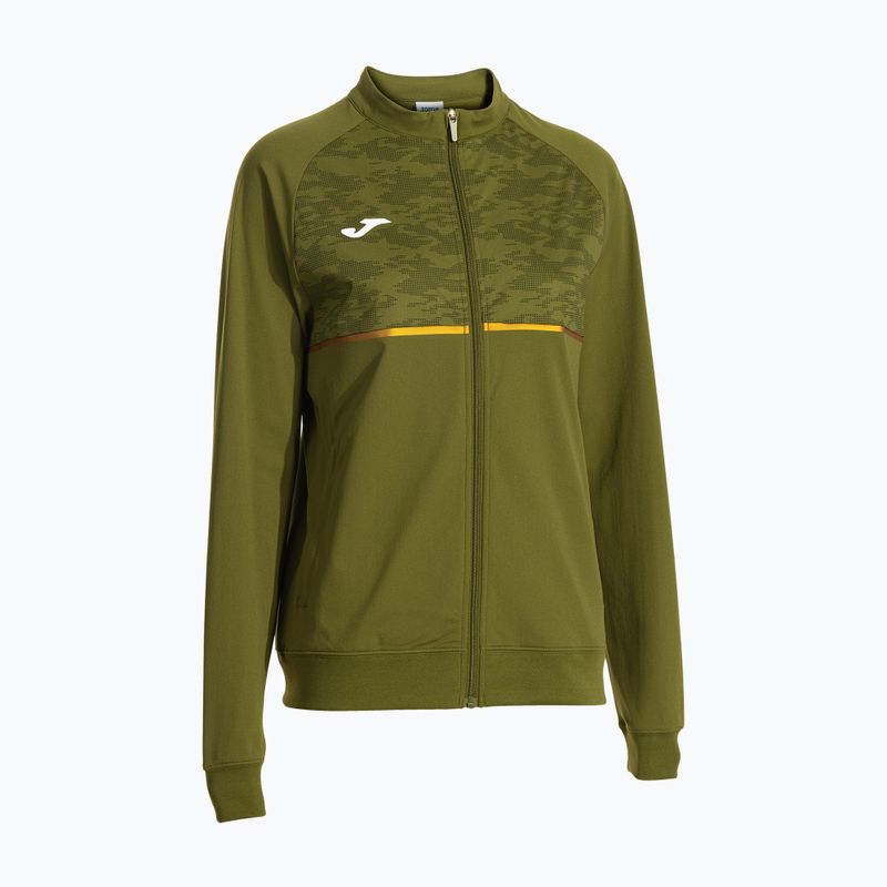 Dámska bežecká mikina Joma Record III Full Zip green