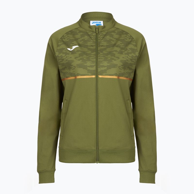 Dámska bežecká mikina Joma Record III Full Zip green