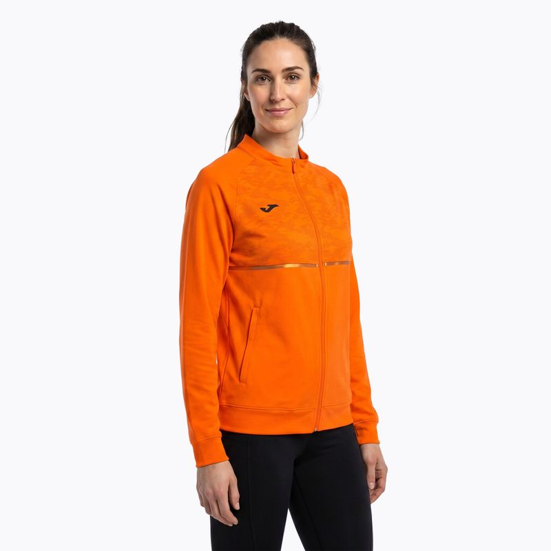 Dámska bežecká mikina Joma Record III Full Zip orange 2