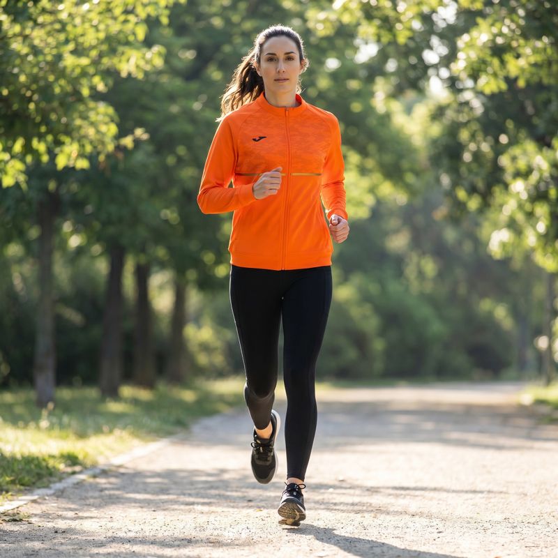 Dámska bežecká mikina Joma Record III Full Zip orange 6