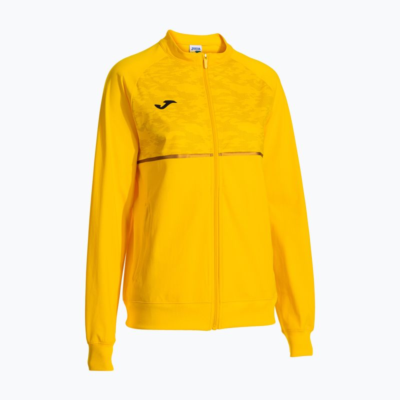 Dámska bežecká mikina Joma Record III Full Zip žltá