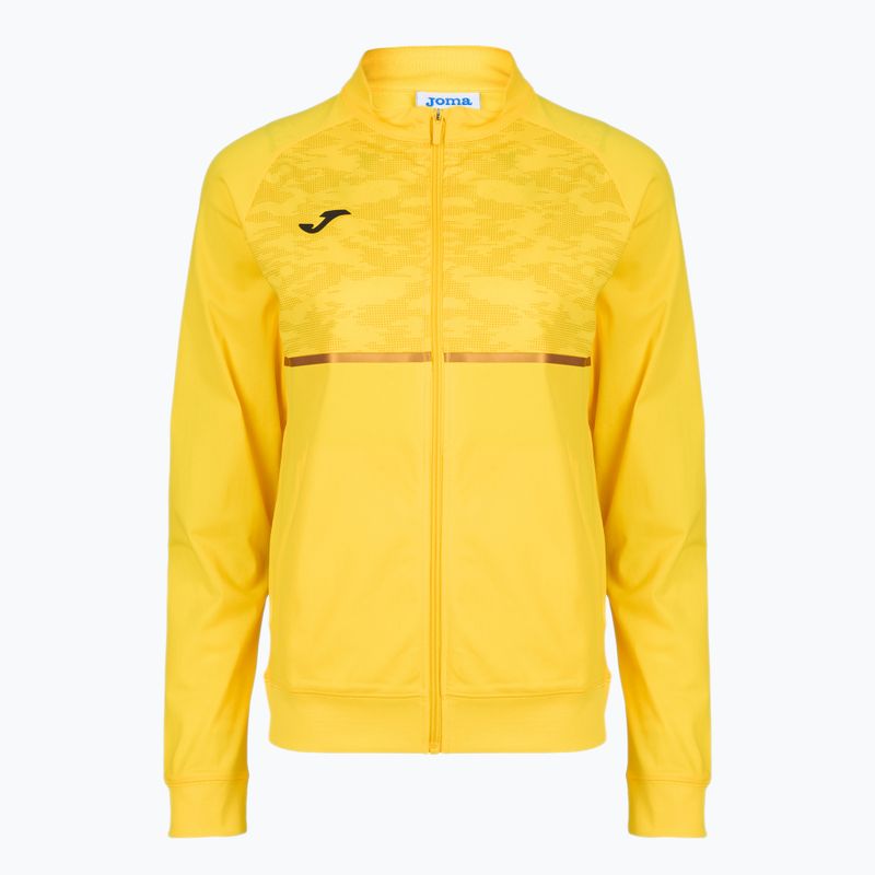Dámska bežecká mikina Joma Record III Full Zip žltá