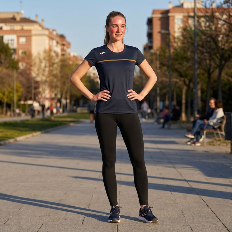 Dámske bežecké tričko Joma Record III čierne 6