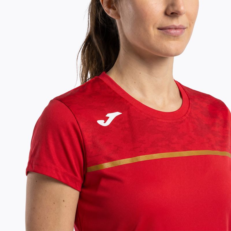 Dámske bežecké tričko Joma Record III červené 4