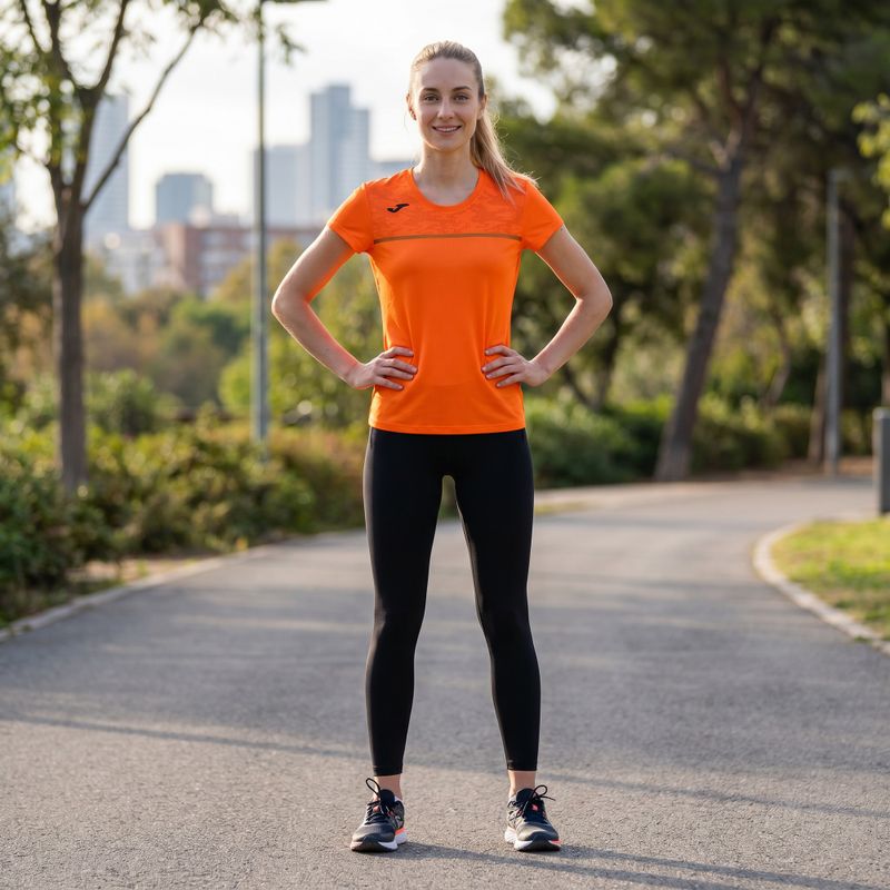 Dámske bežecké tričko Joma Record III oranžové 5