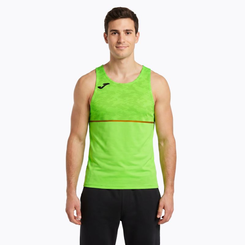 Pánske bežecké tričko Joma Record III fluor green