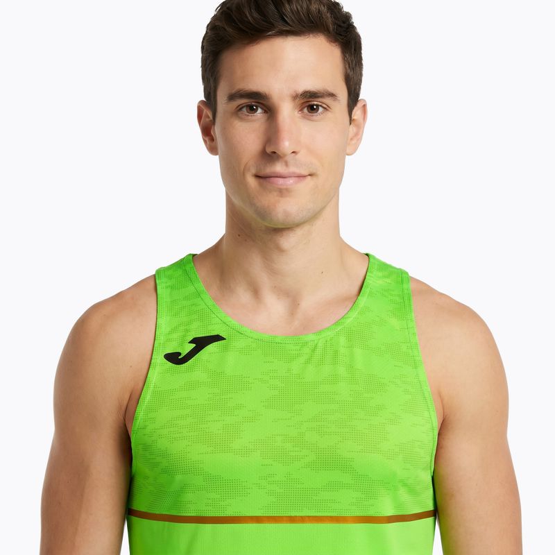 Pánske bežecké tričko Joma Record III fluor green 3