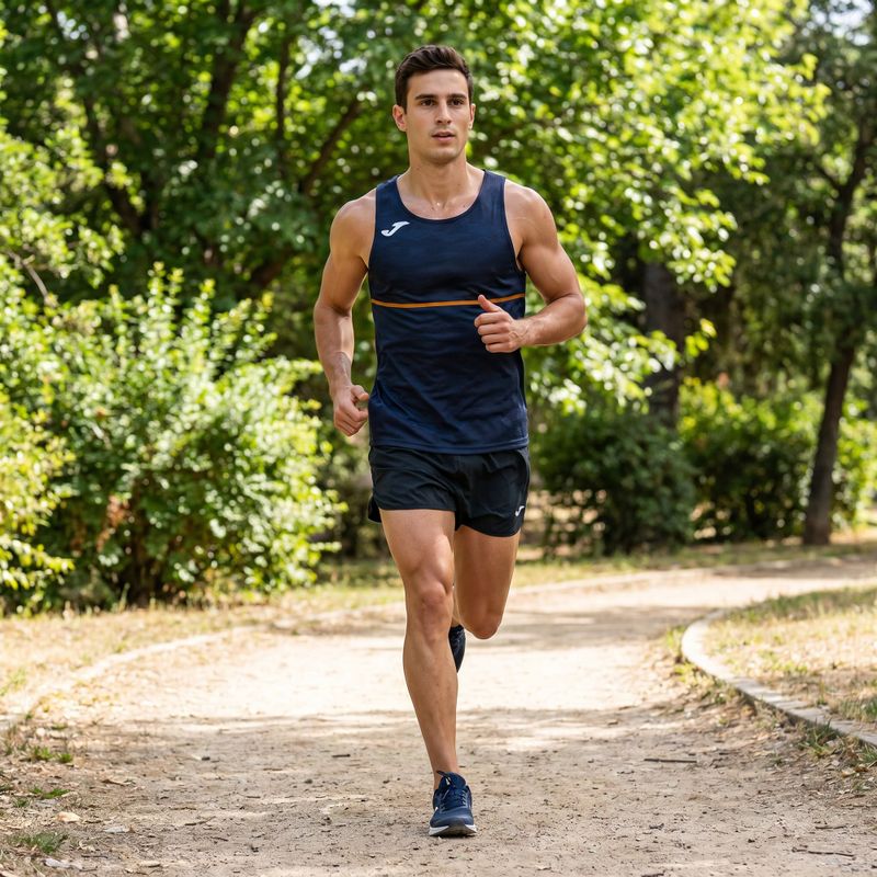 Pánske bežecké tričko Joma Record III navy 6