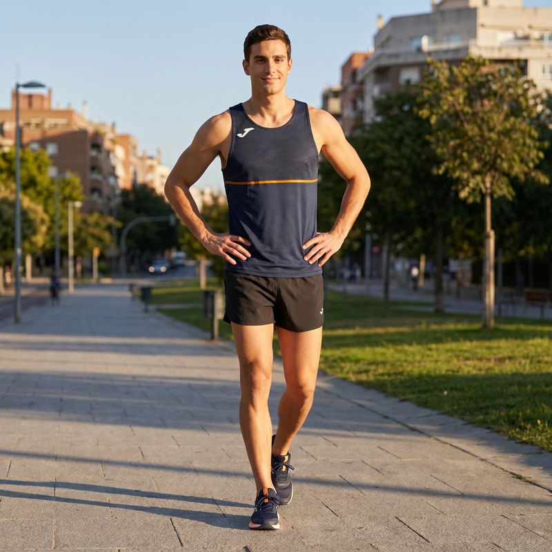 Pánske bežecké tričko Joma Record III navy 7