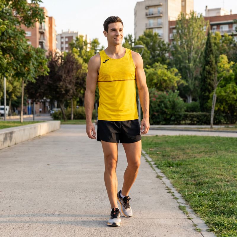 Pánske bežecké tričko Joma Record III žlté 6