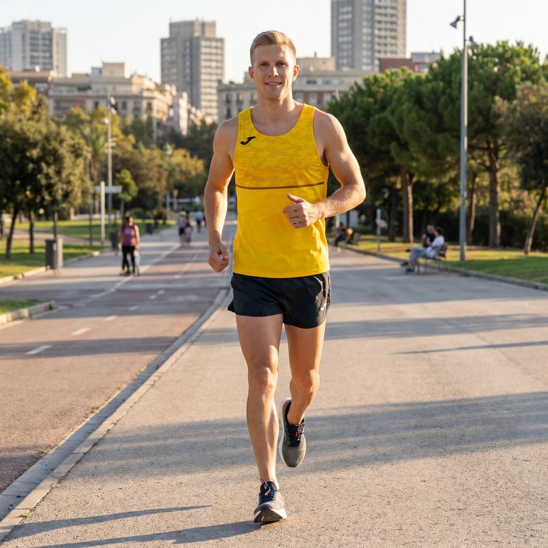 Pánske bežecké tričko Joma Record III žlté 8