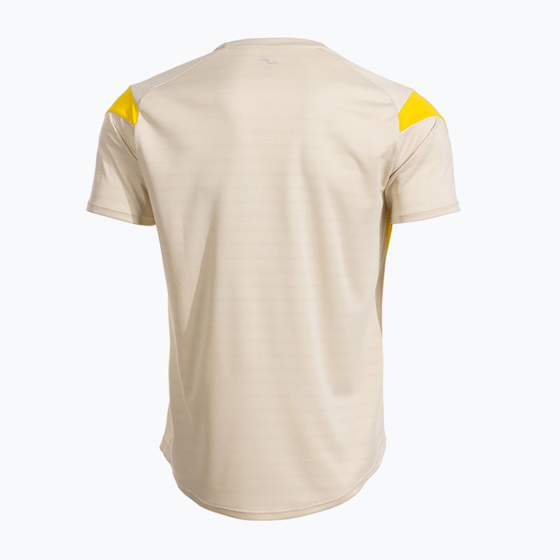Pánske tričko Joma Montreal beige/yellow 2