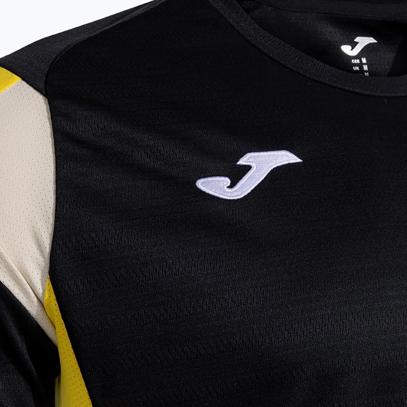 Pánske tričko Joma Montreal black/yellow 3