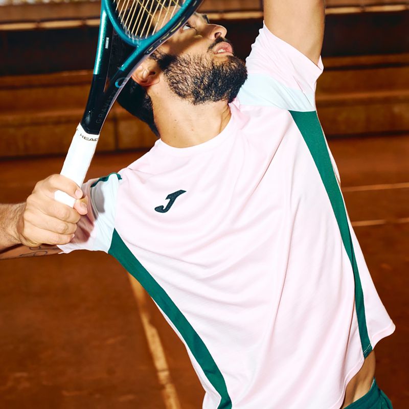 Pánske tričko Joma Montreal pink/green 5