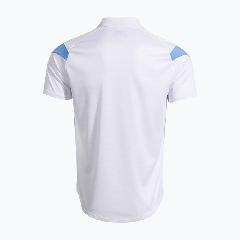 Pánske tenisové tričko Joma Montreal white/sky blue 3