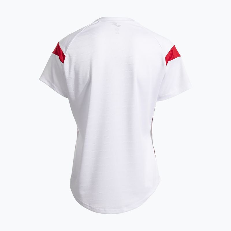 Dámske tenisová tričko Joma Montreal white / red 2