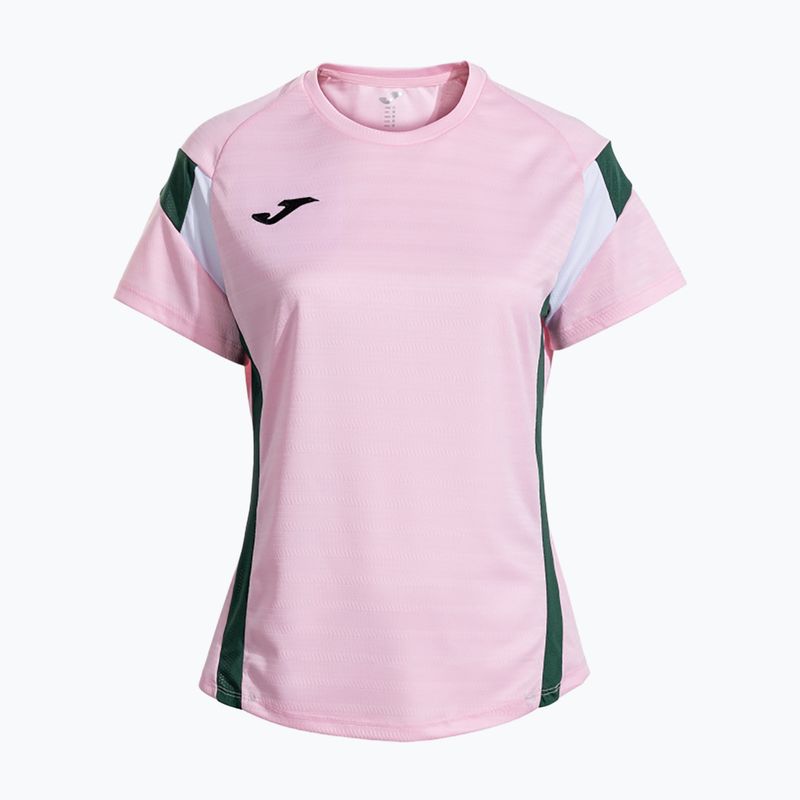 Dámske tenisové tričko Joma Montreal pink/green