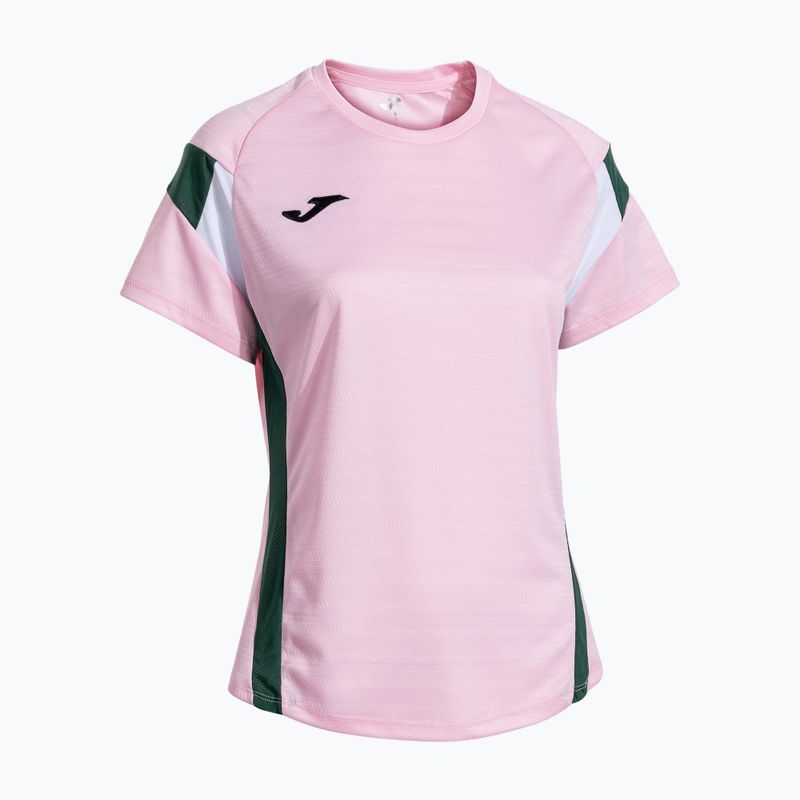 Dámske tenisové tričko Joma Montreal pink/green 2