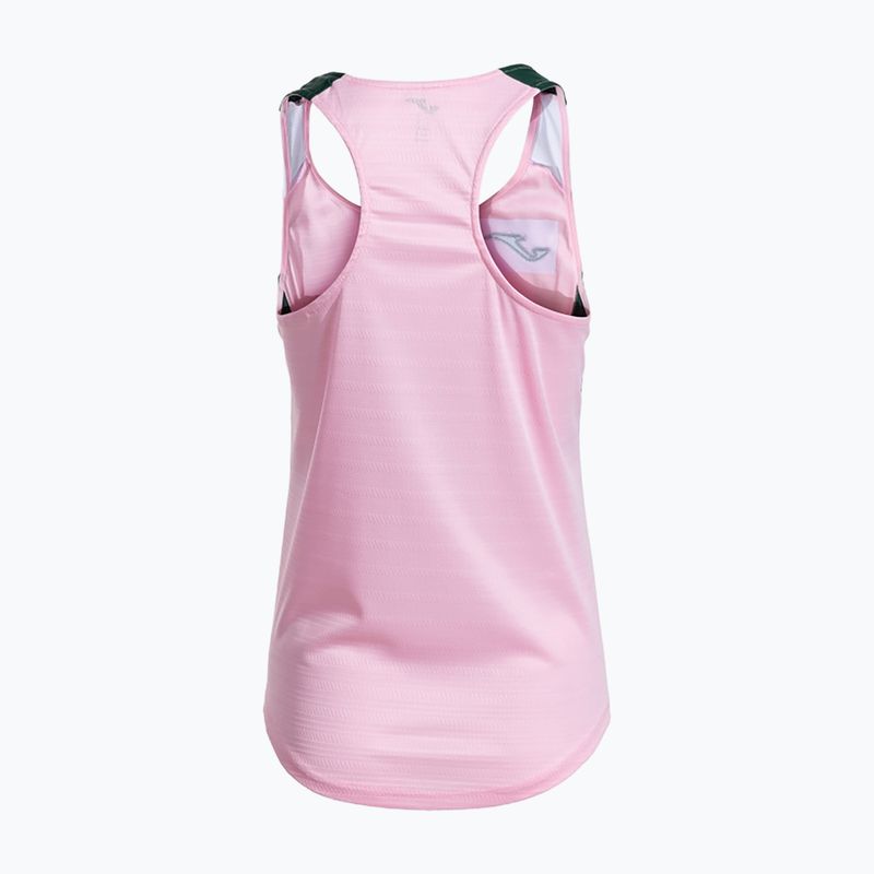Dámske tenisové tričko Joma Montreal pink/green 2