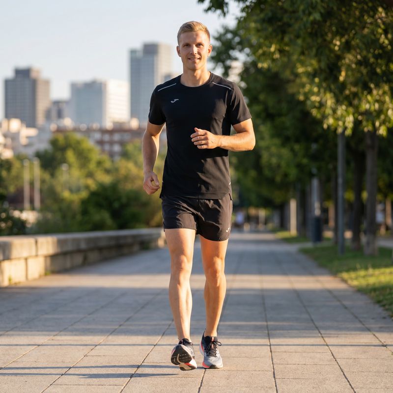 Pánske bežecké tričko Joma R-City čierne 8