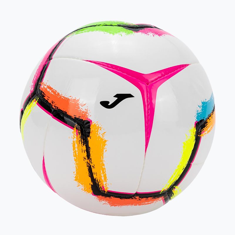Futbalová lopta Joma Halley II white/fluor pink veľkosť 4 2