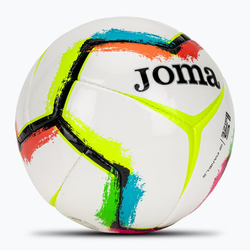 Futbalová lopta Joma Halley II white/fluor green veľkosť 5 2
