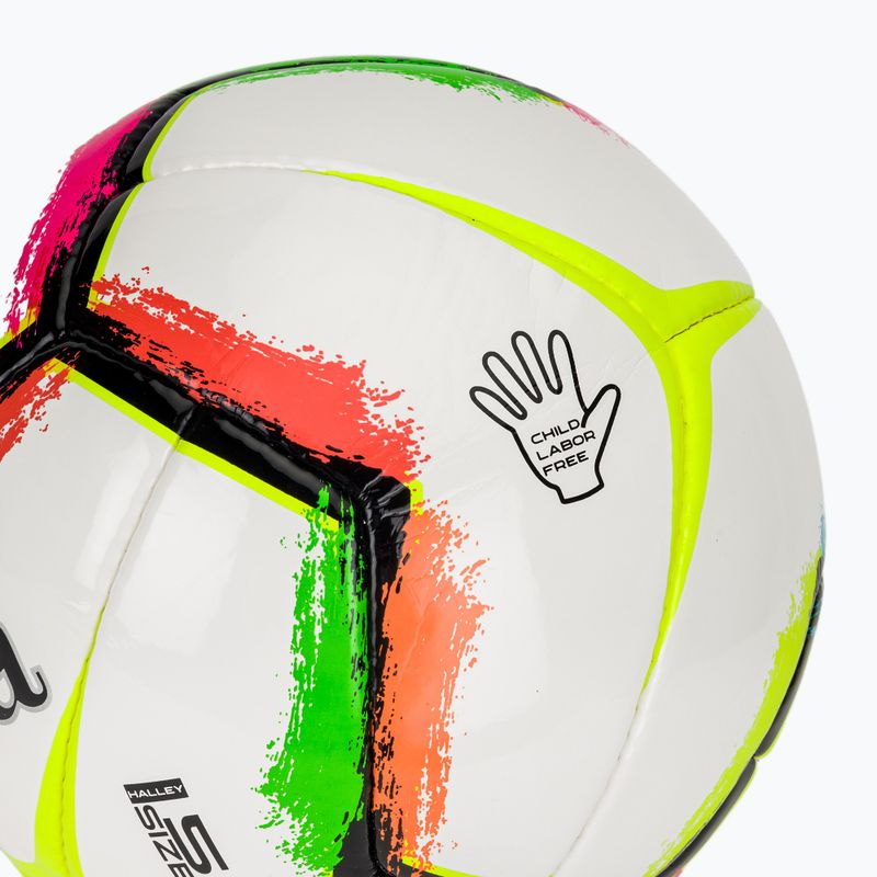 Futbalová lopta Joma Halley II white/fluor green veľkosť 5 3