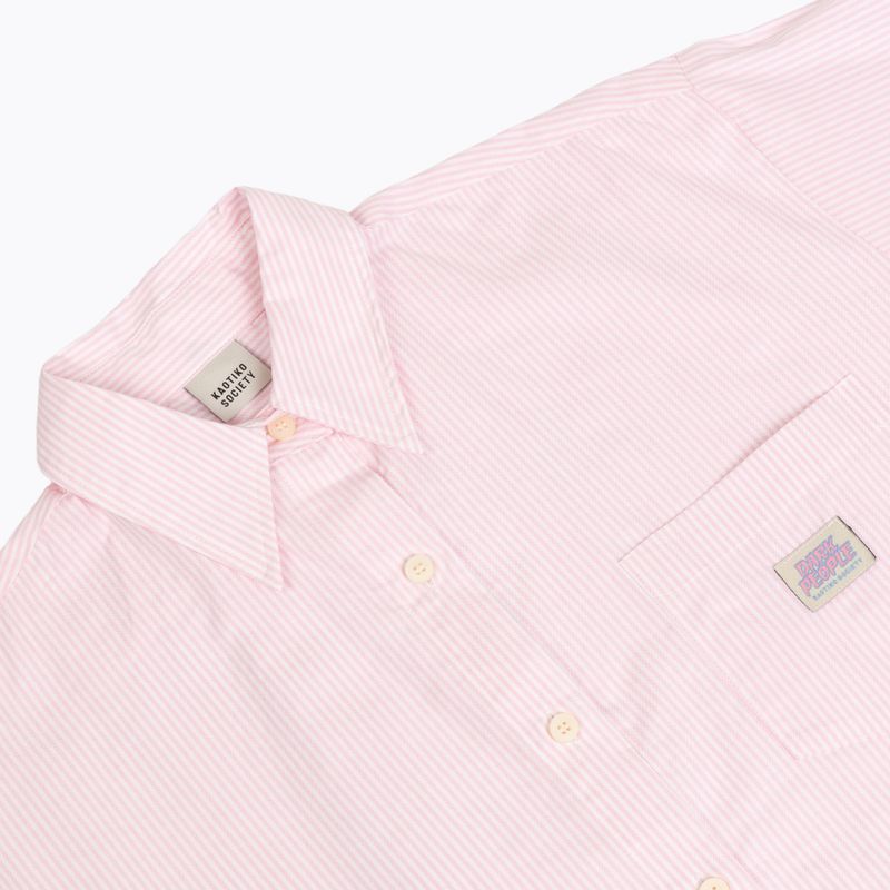 Dámska košeľa Kaotiko Stripes Dark People pink / white 3