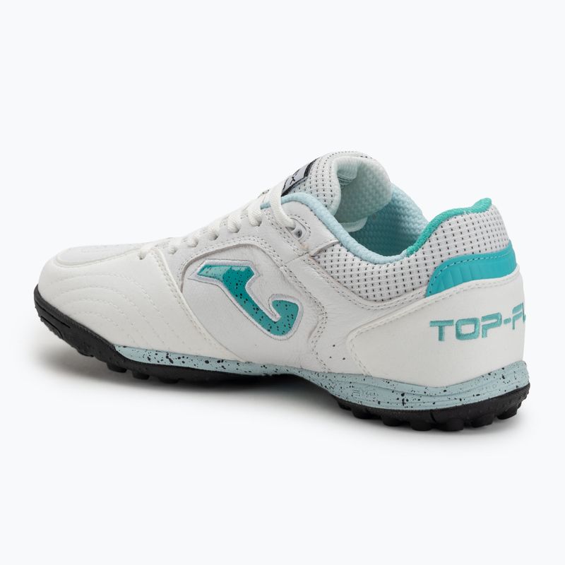 Pánske kopačky Joma Top Flex TF white/turqoise 3