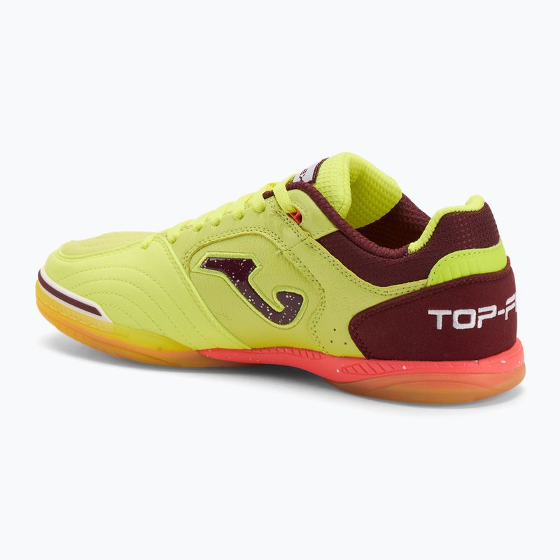 Pánske kopačky Joma Top Flex IN fluor yellow/purple 3