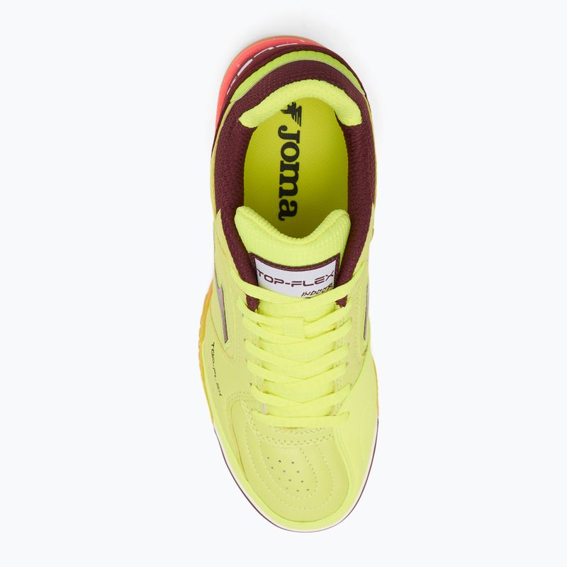 Pánske kopačky Joma Top Flex IN fluor yellow/purple 5