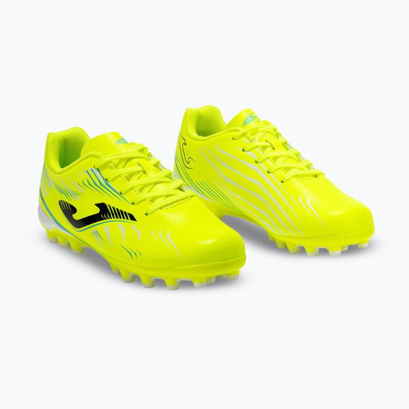 Buty piłkarskie dziecięce Joma Propulsion Jr FG fluor yellow 2