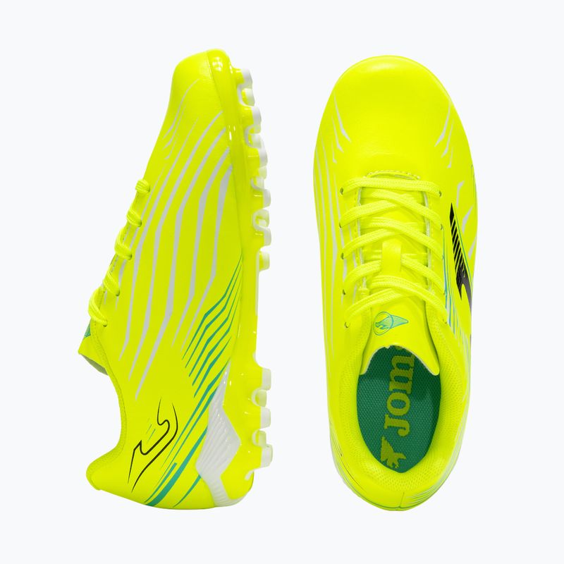 Buty piłkarskie dziecięce Joma Propulsion Jr FG fluor yellow 5