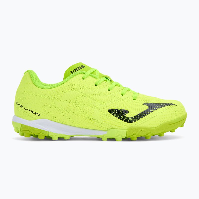 Detské kopačky Joma Evolution Jr TF fluor green 2