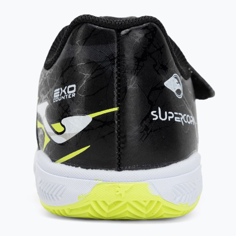 Detské kopačky Joma Super Copa Jr IN black/fuor yellow 6