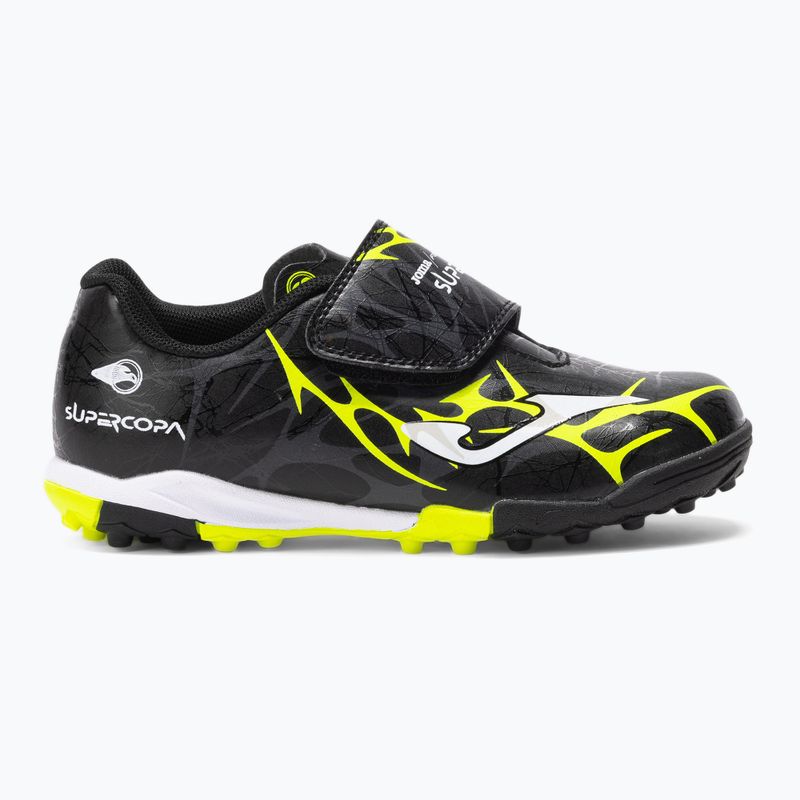 Detské futbalové kopačky Joma Super Copa Jr TF black / fluor yellow 8
