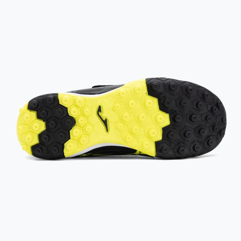 Detské futbalové kopačky Joma Super Copa Jr TF black / fluor yellow 4