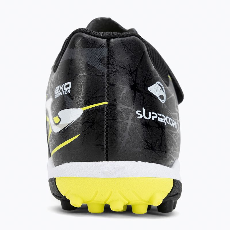 Detské futbalové kopačky Joma Super Copa Jr TF black / fluor yellow 6