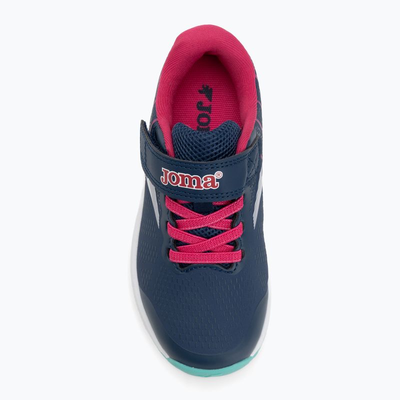 Detské bežecké topánky Joma Victory Jr navy blue / fuchsia 5