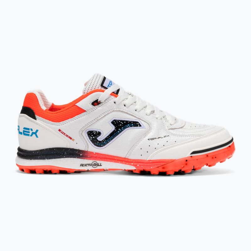 Pánske futbalové kopačky Joma Top Flex Rebound TF white / fluor coral 8