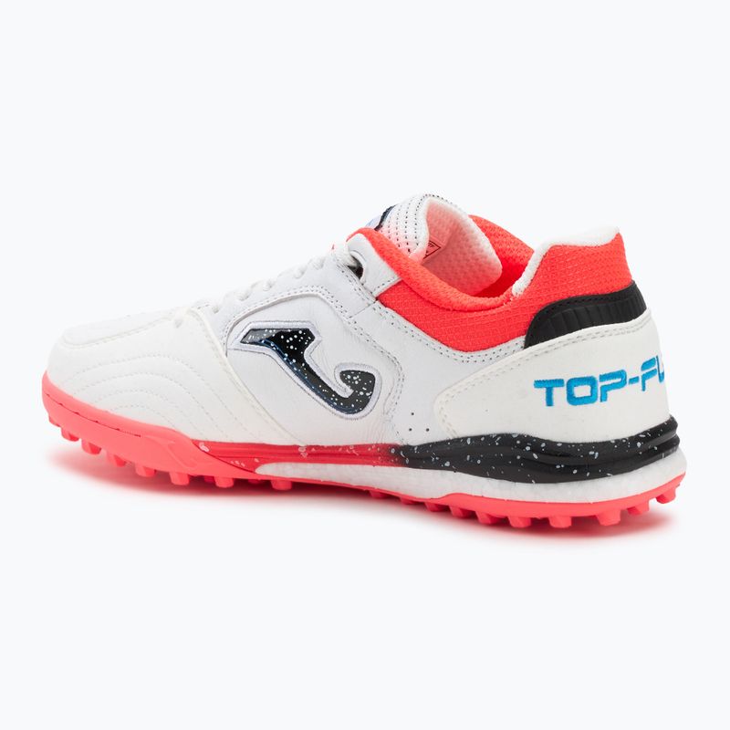 Pánske futbalové kopačky Joma Top Flex Rebound TF white / fluor coral 3