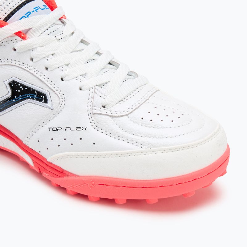 Pánske futbalové kopačky Joma Top Flex Rebound TF white / fluor coral 7