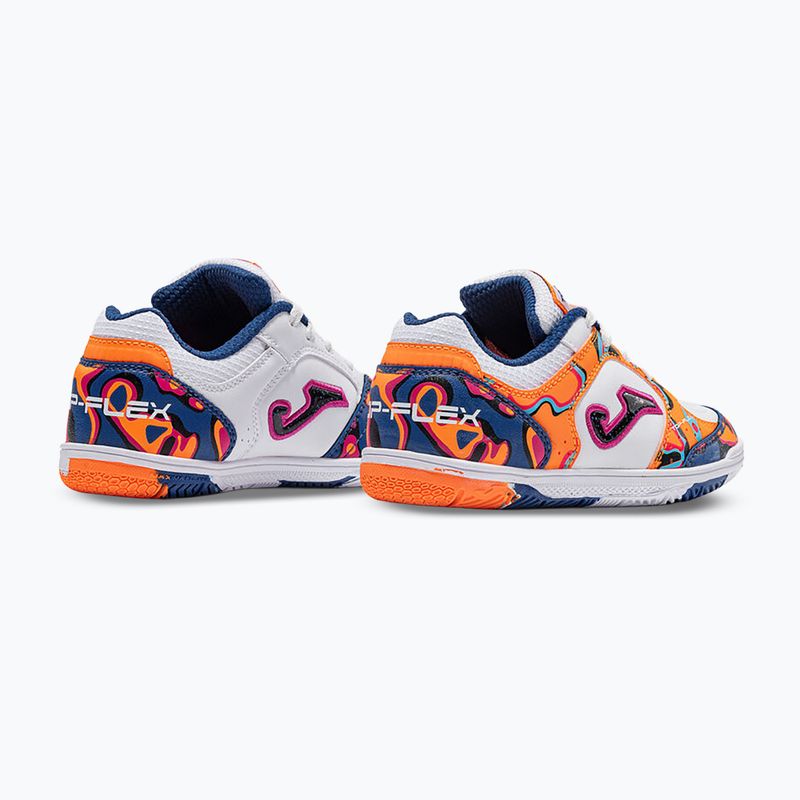 Detské kopačky Joma Top Flex Jr IN white-orange 3