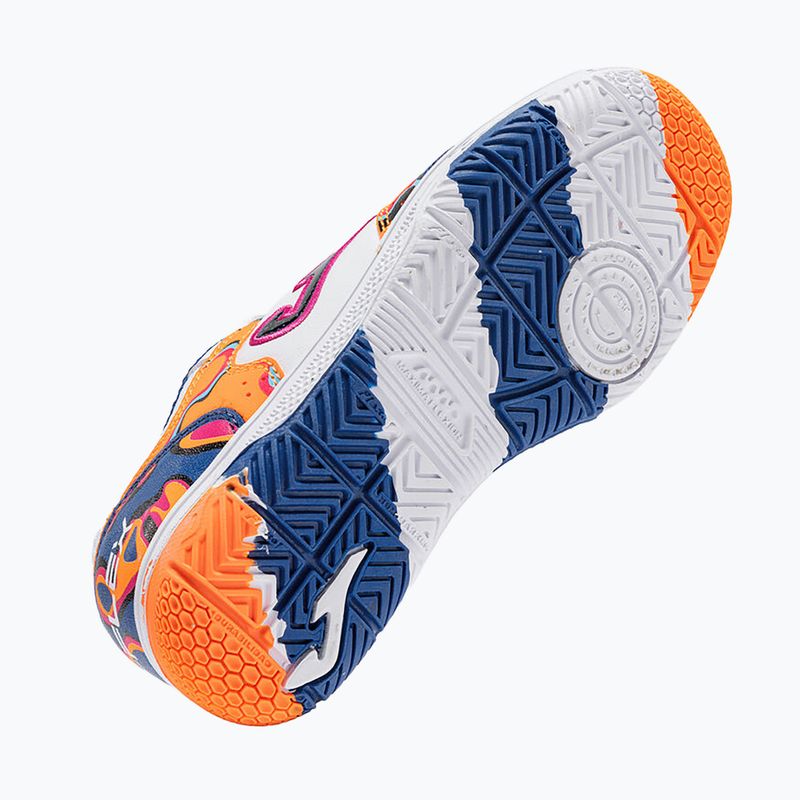 Detské kopačky Joma Top Flex Jr IN white-orange 5
